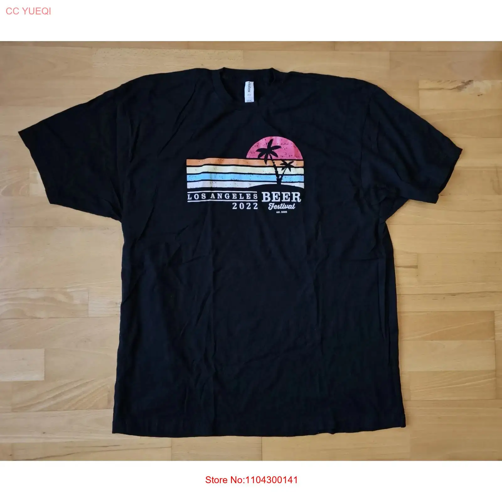 Collectible Vintage T Shirts - تيشيرتات سوداء لمهرجان لوس أنجلوس للبيرة