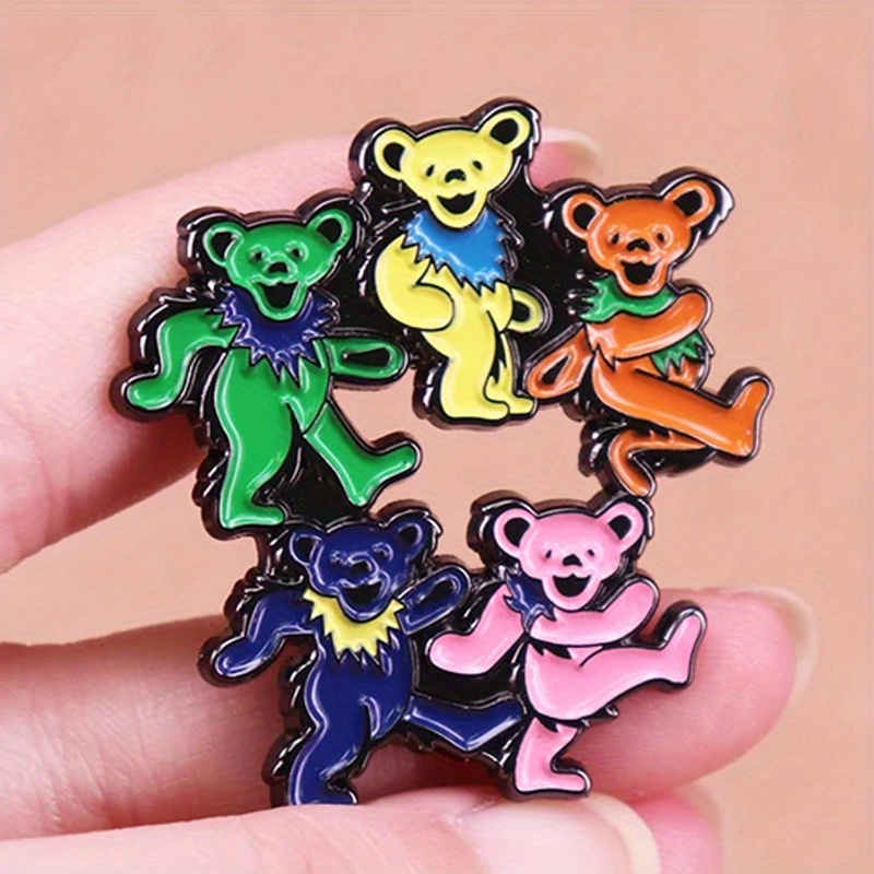 Vintage Collectible Bears - الرقص الدببة المينا دبوس روك باند