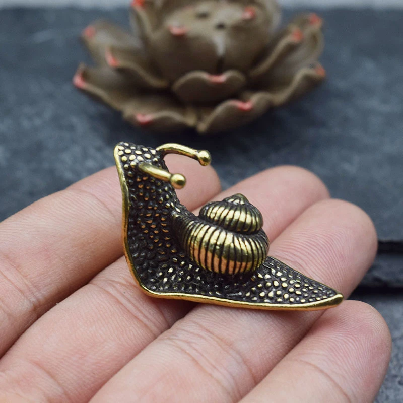 Vintage Collectible Ornaments - زخرفة حلزون شاي الحيوانات الأليفة من