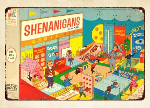 Vintage And Collectible Stores - لعبة الشينانيجانز اللوحية 1964، لوحة معدنية