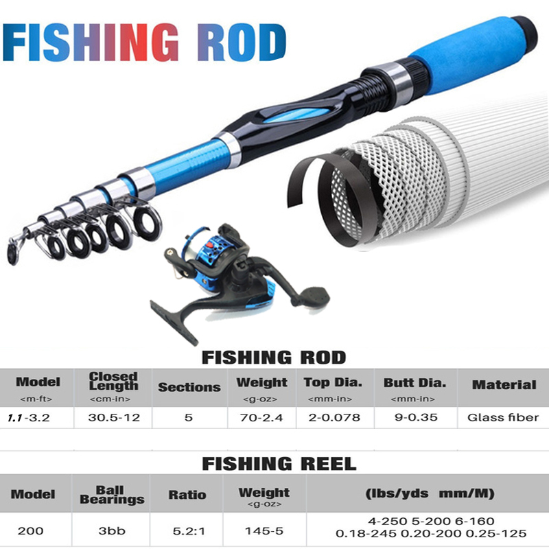 1.2 متر الصيد رود مجموعات كامل - مراجعة Developing Tank Reel وسعره