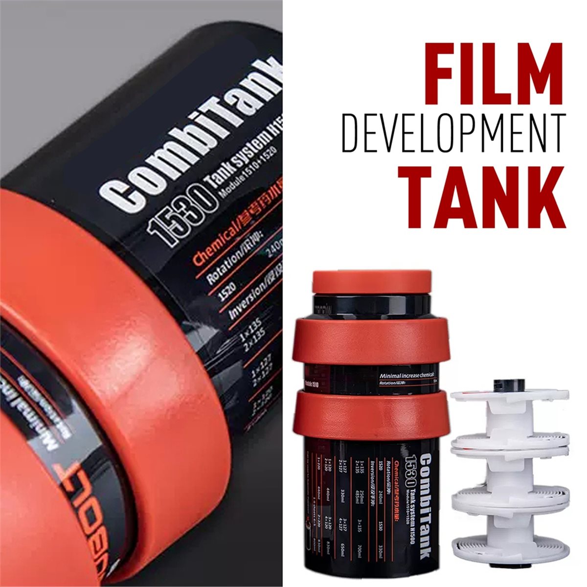 # حامل كهربائي دوار لمعالجة ال - مراجعة Photo Develop Tank وسعره