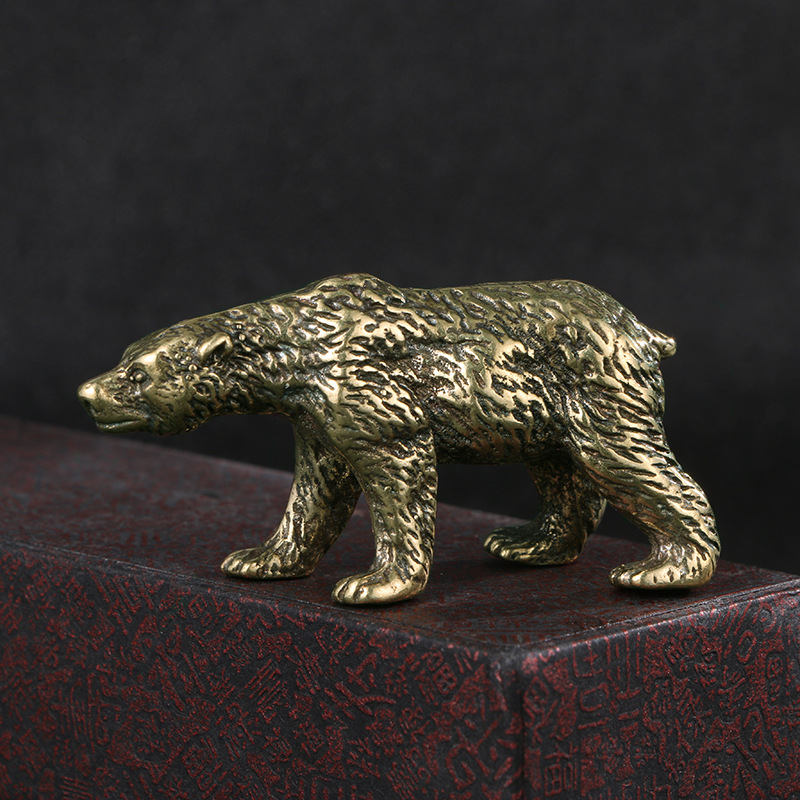 قطعة واحدة: تمثال دب نحاسي عتي - مراجعة Vintage Collectible Bears وسعره