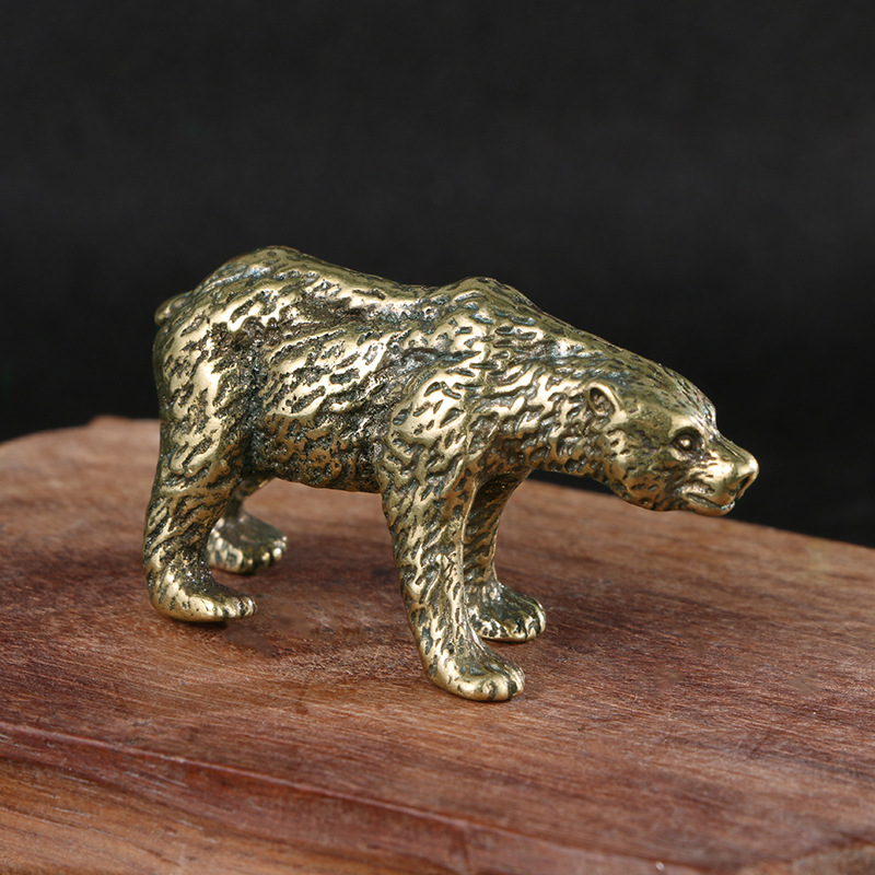 قطعة واحدة: تمثال دب نحاسي عتي - مراجعة Vintage Collectible Bears وسعره
