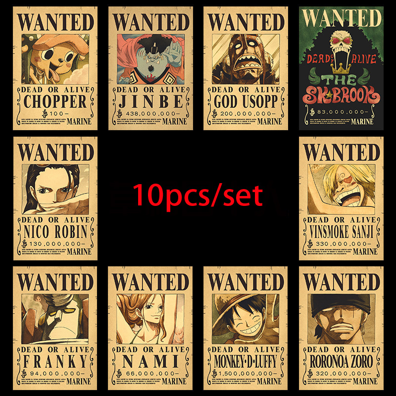 10 قطع ملصقات مطلوبين أنمي ون  - مراجعة Vintage Collectible Dolls وسعره