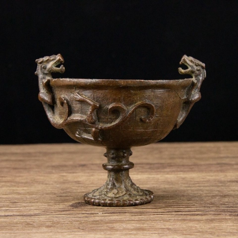زخرفة كوب بتصميم التنين المزدو - مراجعة Vintage Collectible Ornaments وسعره