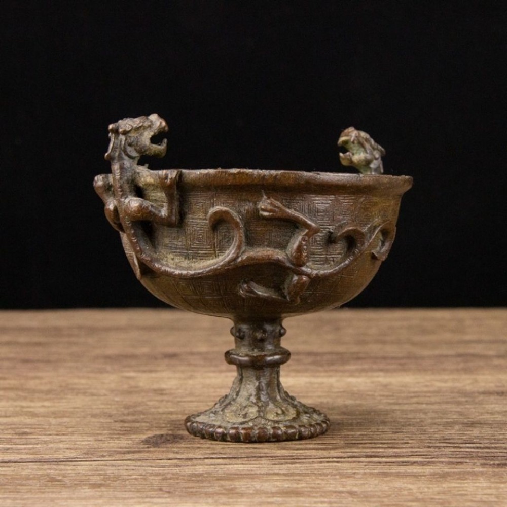 زخرفة كوب بتصميم التنين المزدو - مراجعة Vintage Collectible Ornaments وسعره