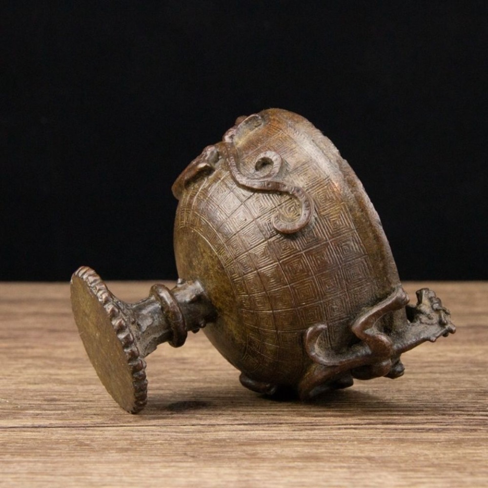 زخرفة كوب بتصميم التنين المزدو - مراجعة Vintage Collectible Ornaments وسعره