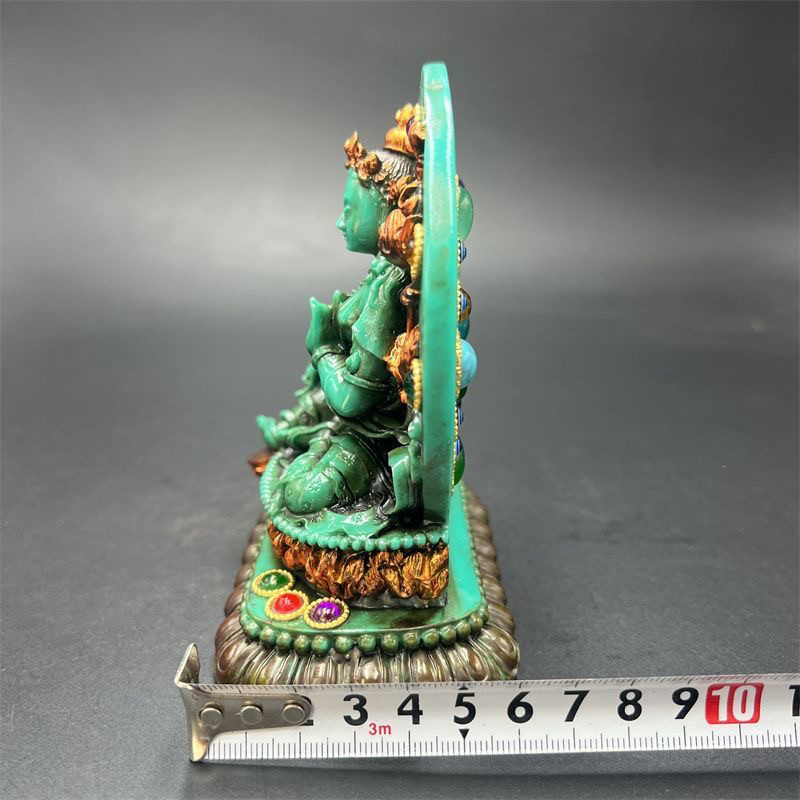 تمثال تارا الأخضر التبتي العتي - مراجعة Vintage Collectible Ornaments وسعره