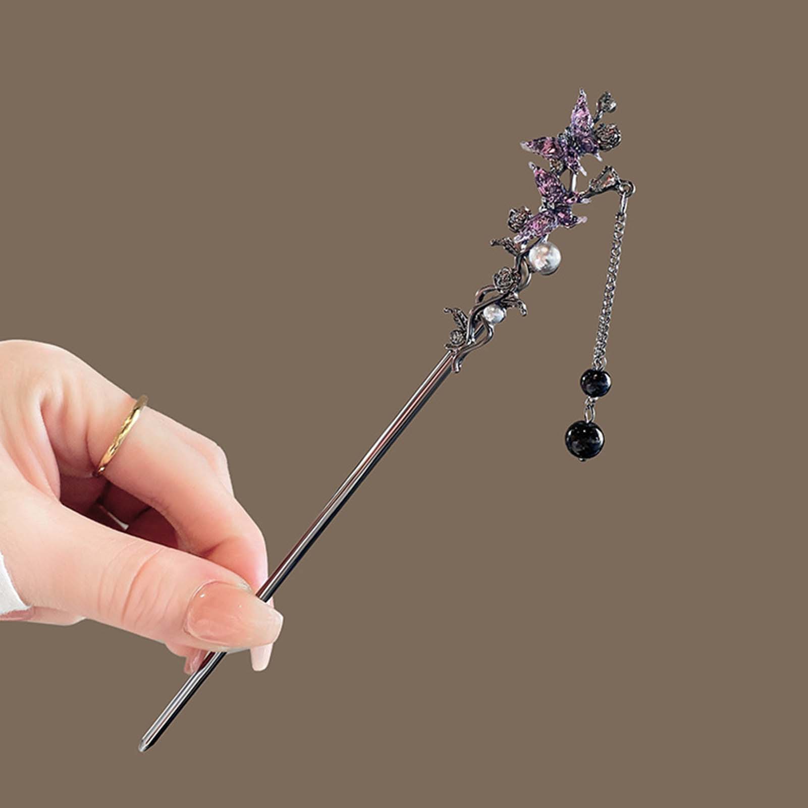 دبابيس شعر معدنية سوداء على ال - مراجعة Vintage Jewelry Collection وسعره