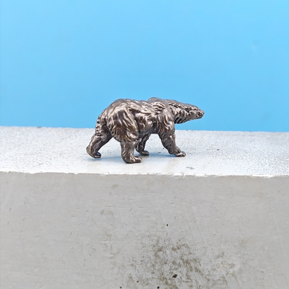 تمثال دب بني نحاسي عتيق للمشي، - مراجعة Vintage Collectible Bears وسعره