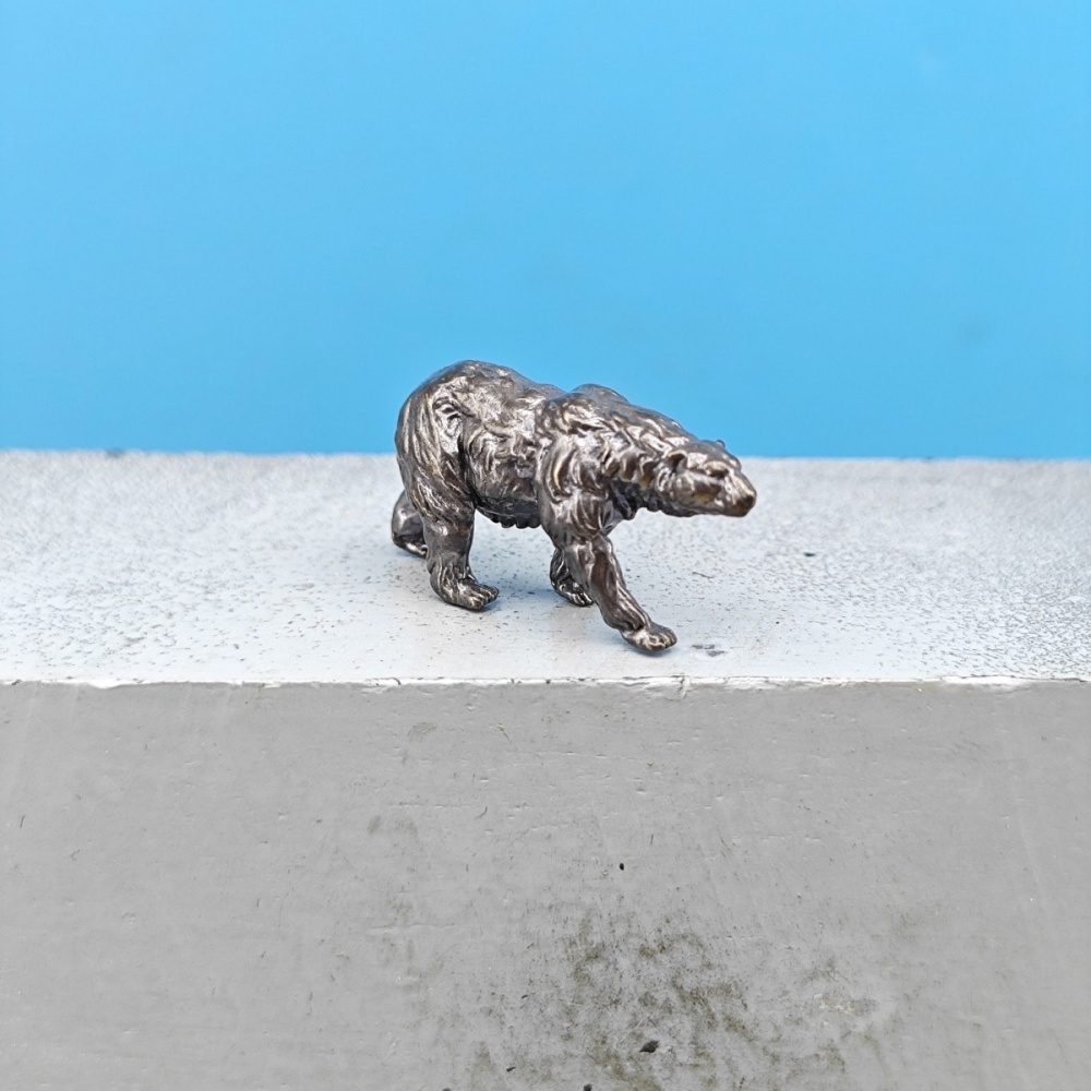تمثال دب بني نحاسي عتيق للمشي، - مراجعة Vintage Collectible Bears وسعره